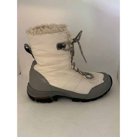 Columbia Womens Size 8 Omni-Tech Heat Insulated Winter Boots  White Gray Waterpr - Picture 6 of 10